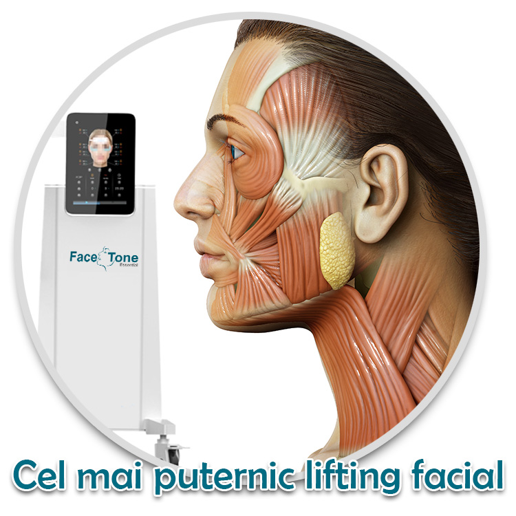FaceTone - dispozitiv profesional pentru stimulare electromagnetică facială