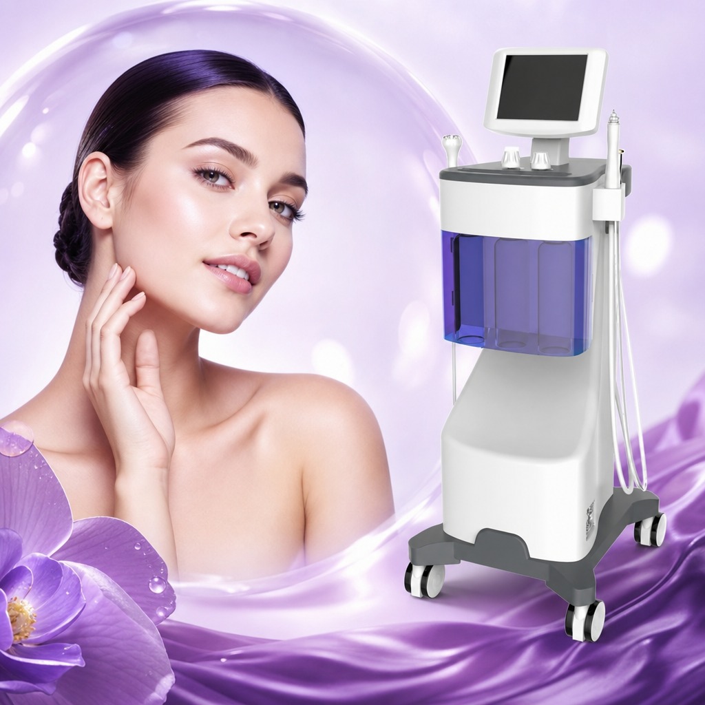 HydraLift — dispozitiv profesional pentru hidradermabraziune cu 3 aplicatoare