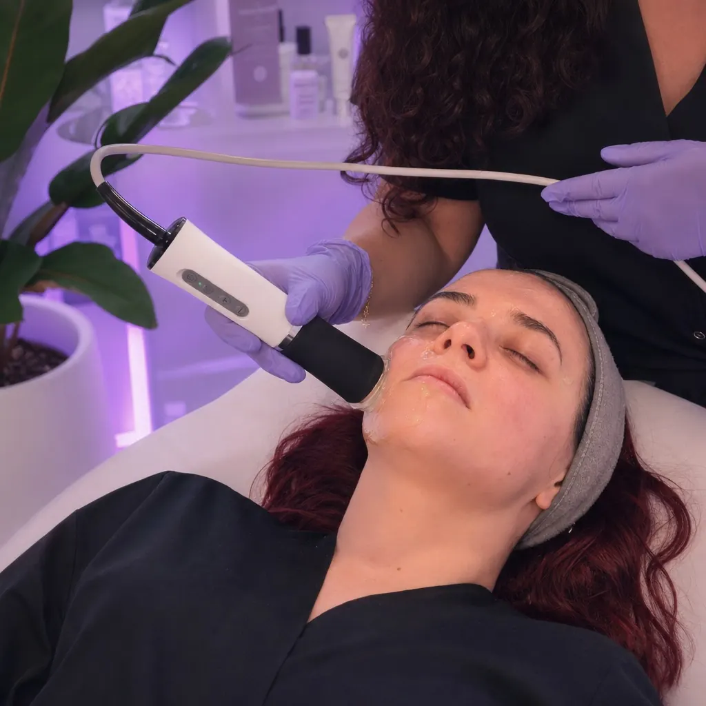 Hydrapure Oxygeneo — aparat de hidradermabraziune cu oxigen și ultrasunete