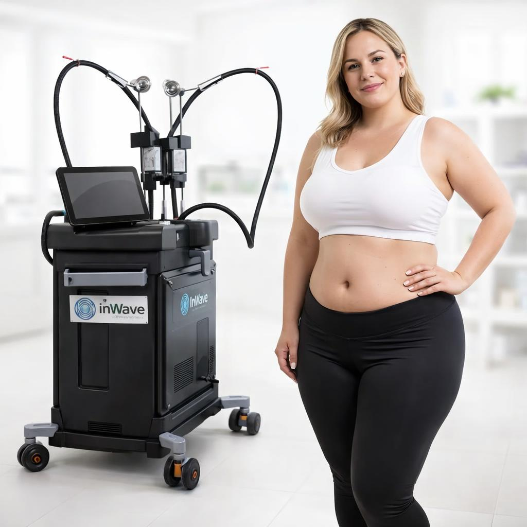 InWave — aparat cu tehnologie microunde 2,45 GHz pentru lipoliză termică selectivă