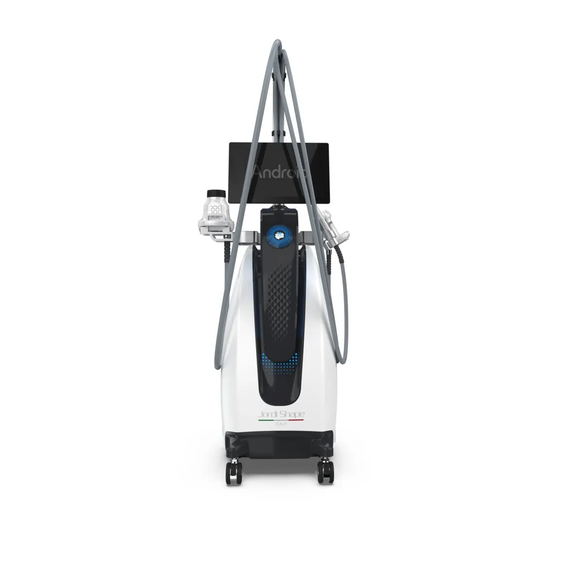 Jordi Shape PRO — vedere frontală cu suporturile pentru aplicatoare
