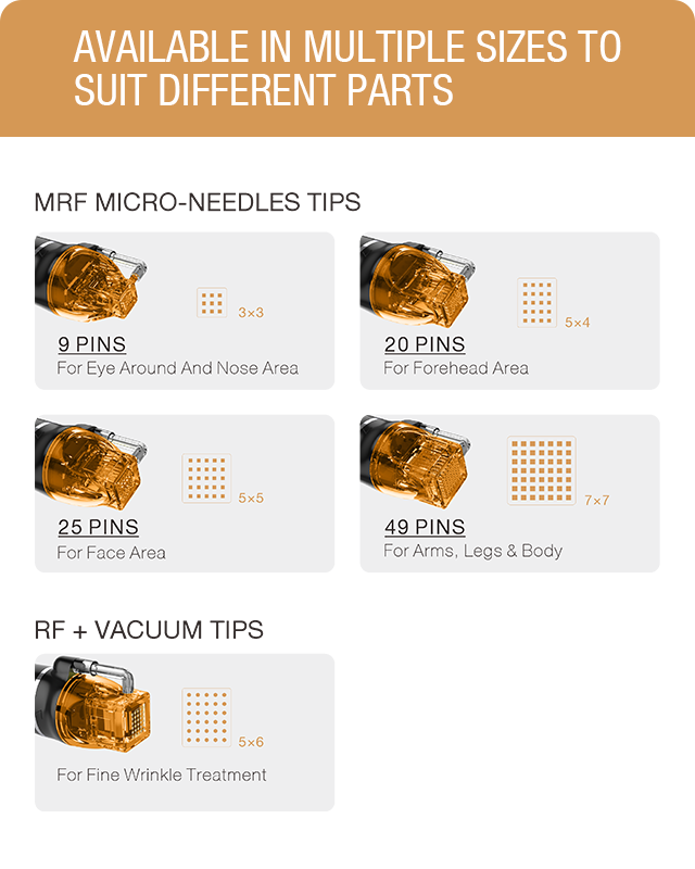 MicroRF - detaliu manipulă cu microace pentru radiofrecvență