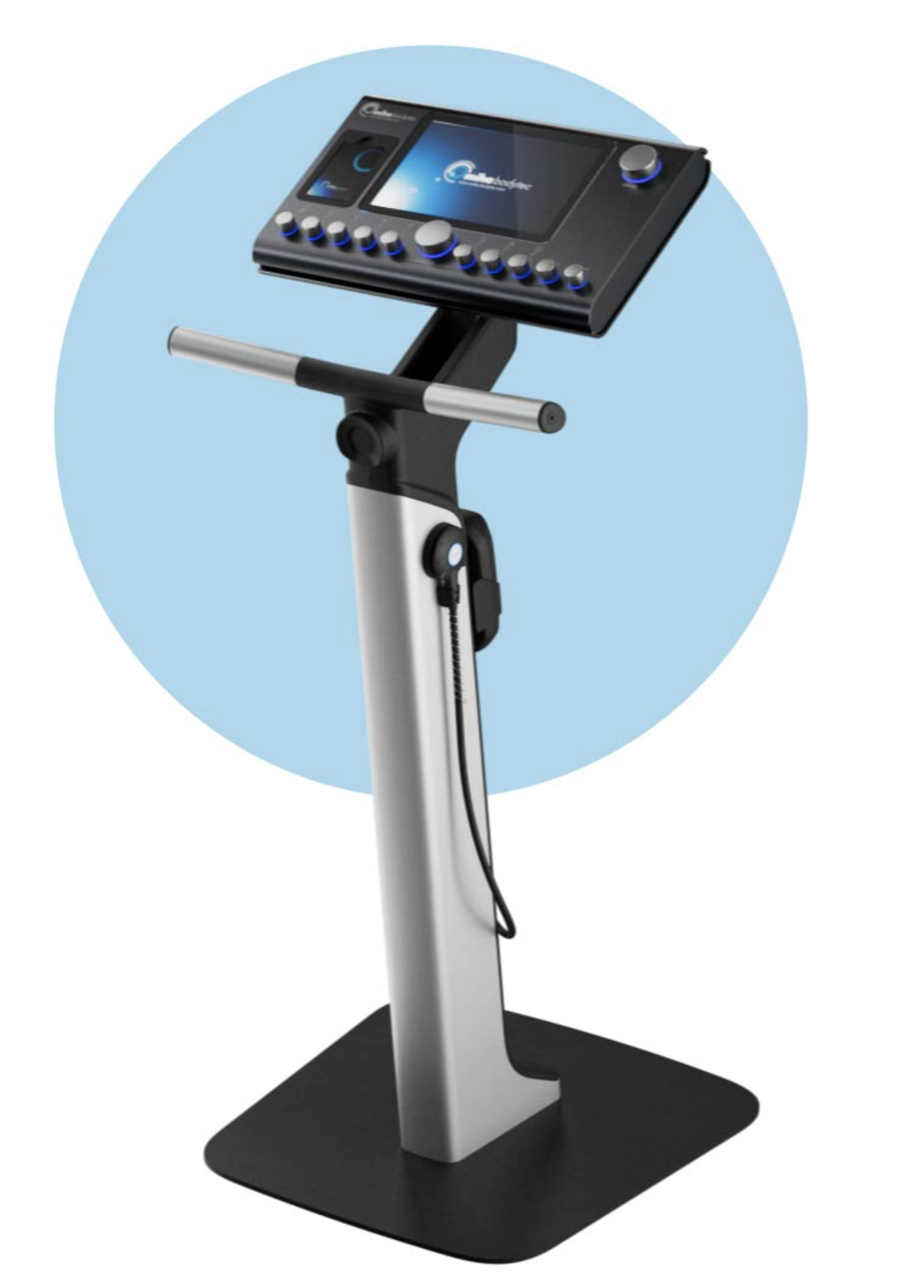EMS miha bodytec - dispozitiv medical pe stativ ajustabil pentru electrostimulare musculară integrală