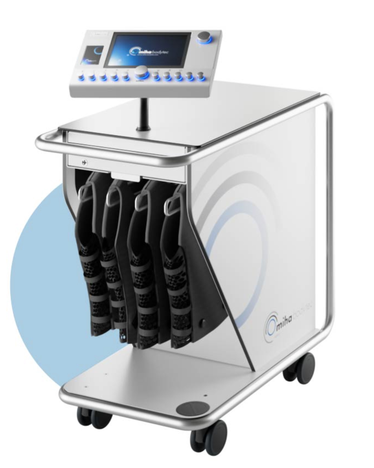 miha bodytec - workstation cu stocaj integrat pentru costumele i-body