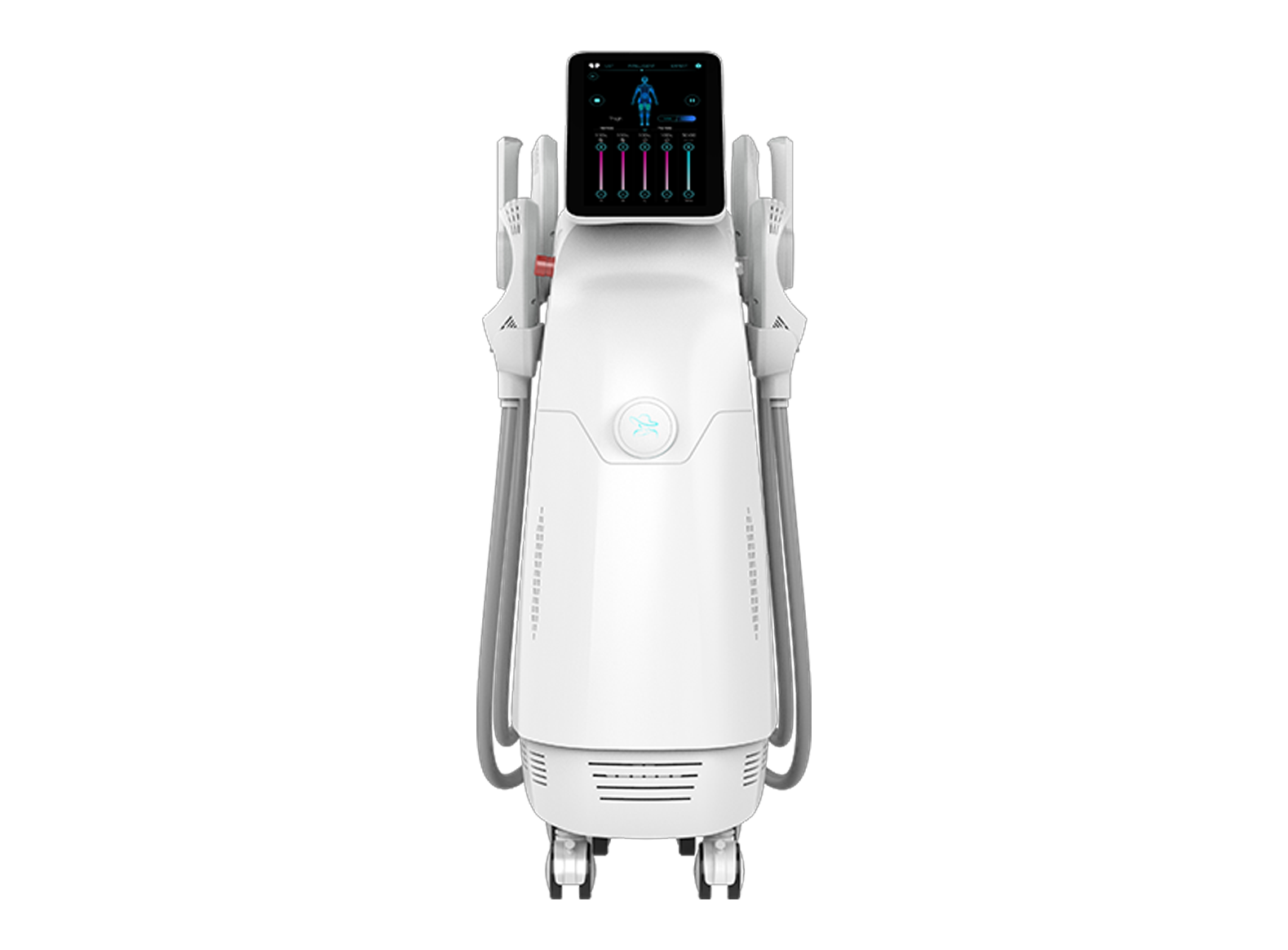 EMSlim - composite cu detaliu manipule și ecran de control