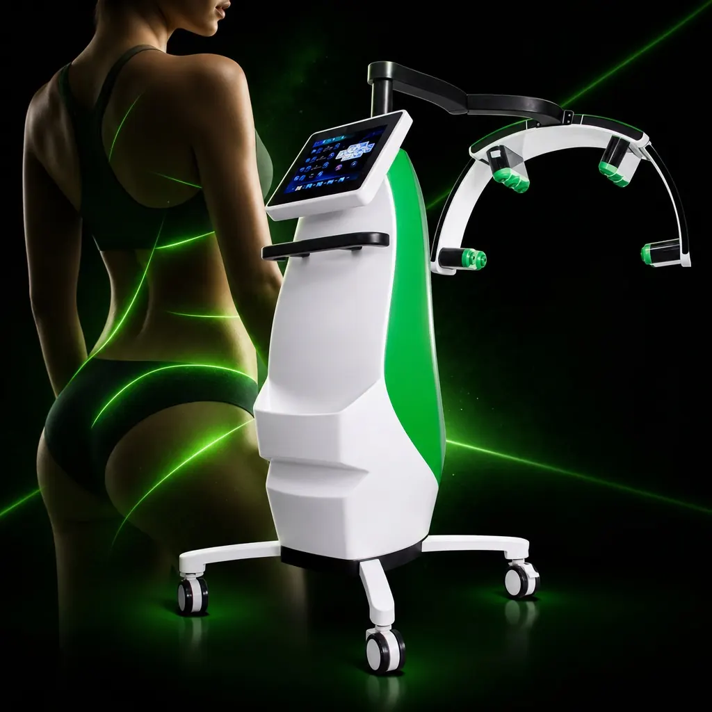 Green Laser Slim GLS — sistem LLLT cu diode laser verzi pentru reducere circumferință